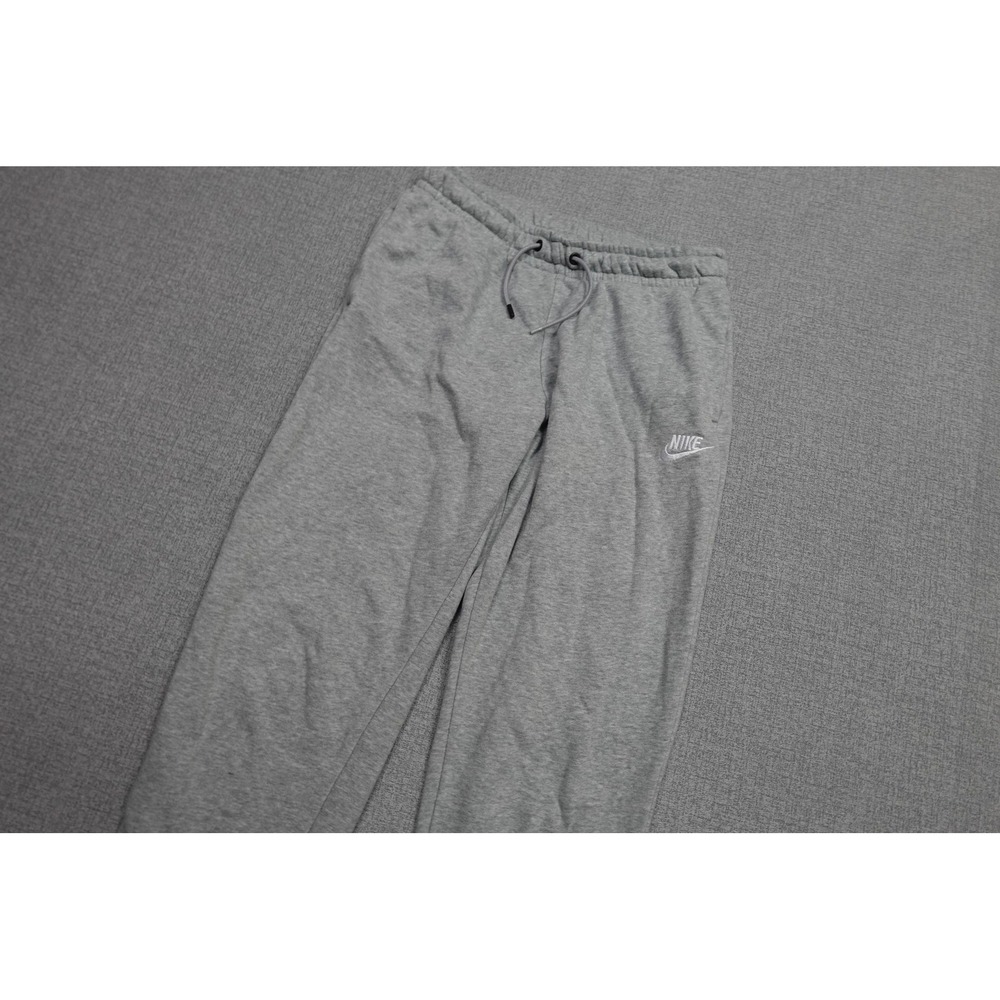Nike Sweatpants Mens Small Gray Fleece Joggers Elastic Waist Swoosh Logo Soft